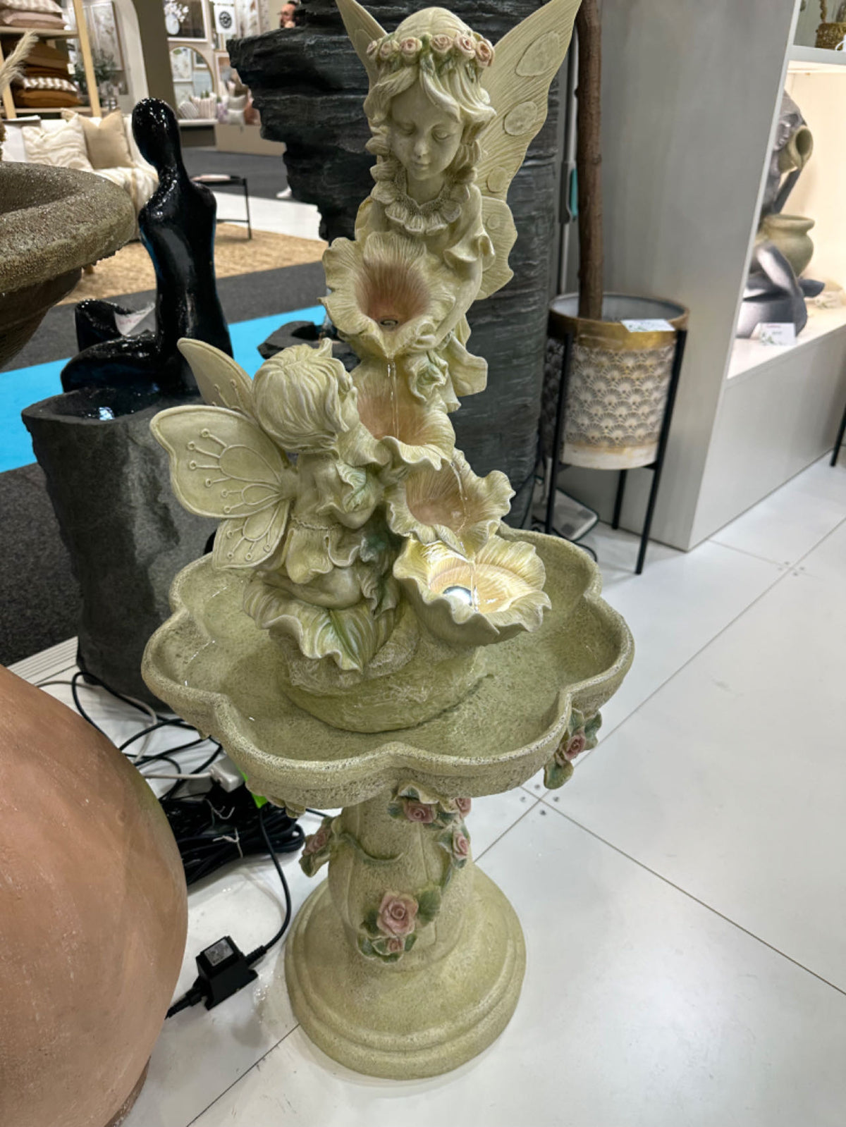 Barrameda Fairies Water Feature Unique Colour Angelic Finish