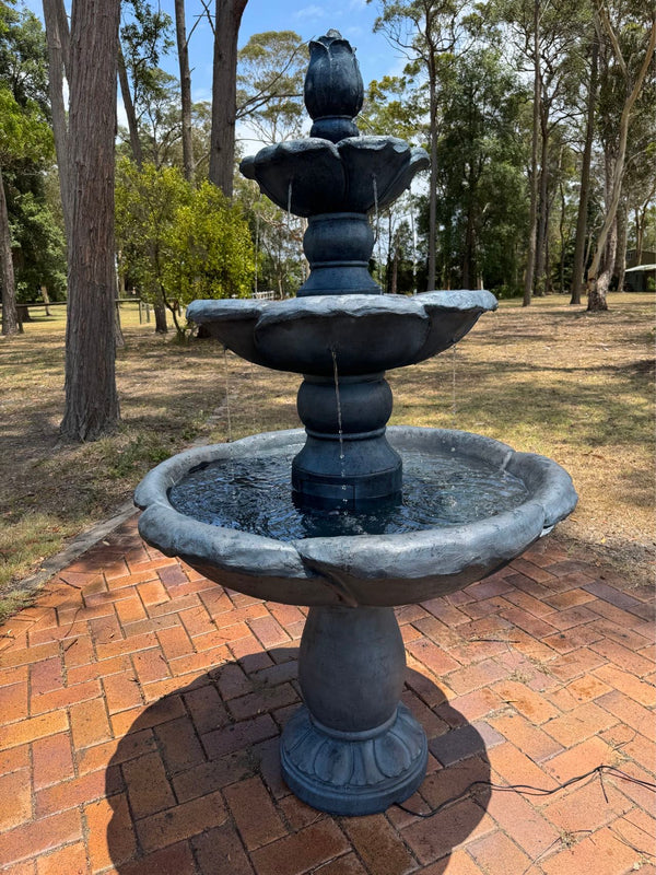 Kasba Copper Effect 4-Tier Solar Water