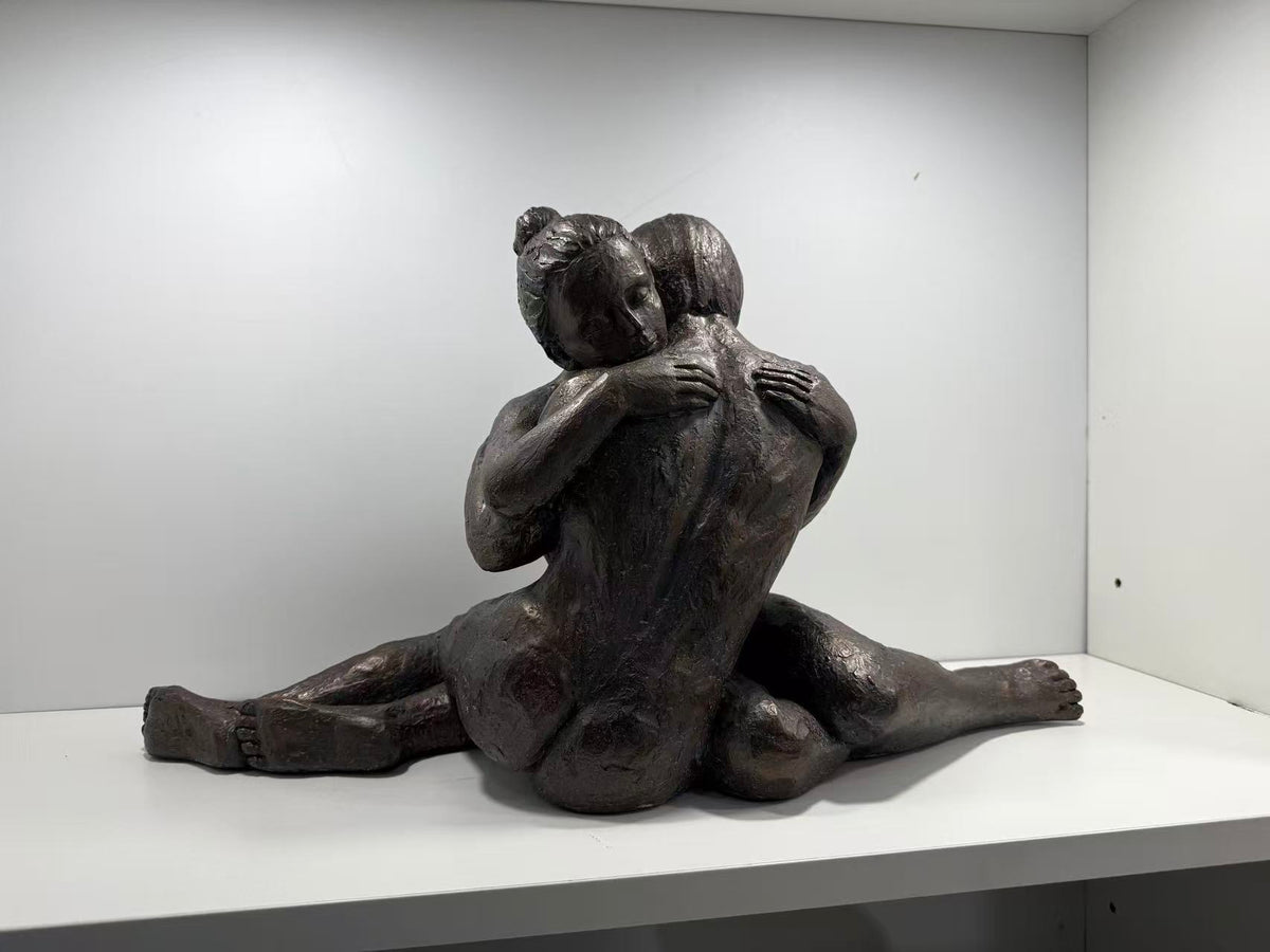 Lovers Cuddling Copper Colour Masterpiece