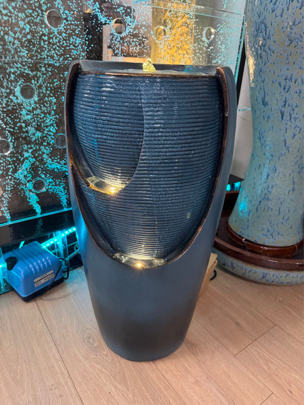 COTE D'AZUR Mediterranean Blue Ceramic Effect Water Feature