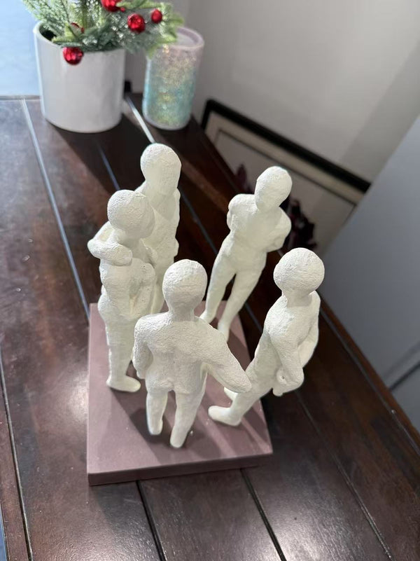 Atestada Circle Of Friends White Colour Clay Artisan Finish
