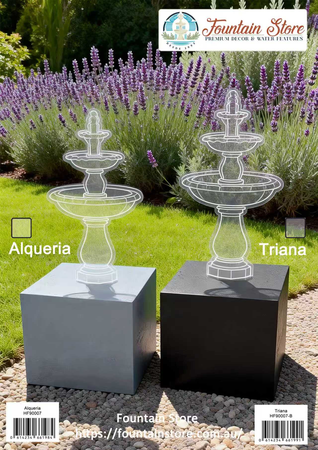 Alqueria Grey Base trough for Fountains