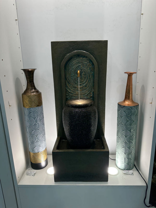 Alcala Spanish Architecture With Pot & Copper Spout Water Feature