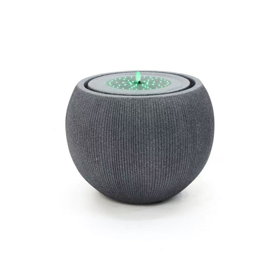Elmojon Grey Solar Fountain Remote Controlled Flow Changing Colour LED ETA 18 April