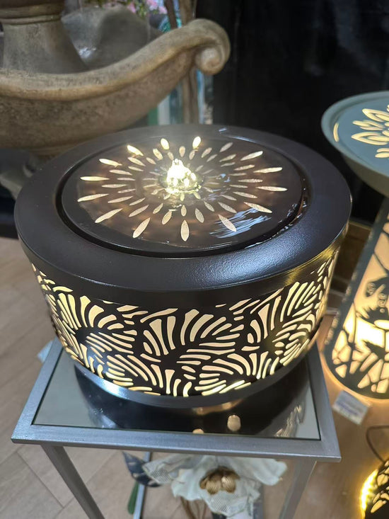 Salvador Metal Outdoor & Indoor Water Feature with Lights and Electric Pump