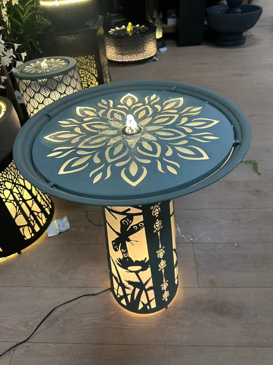 Venezuela Metal Outdoor & Indoor Water Feature with Lights and Electric Pump