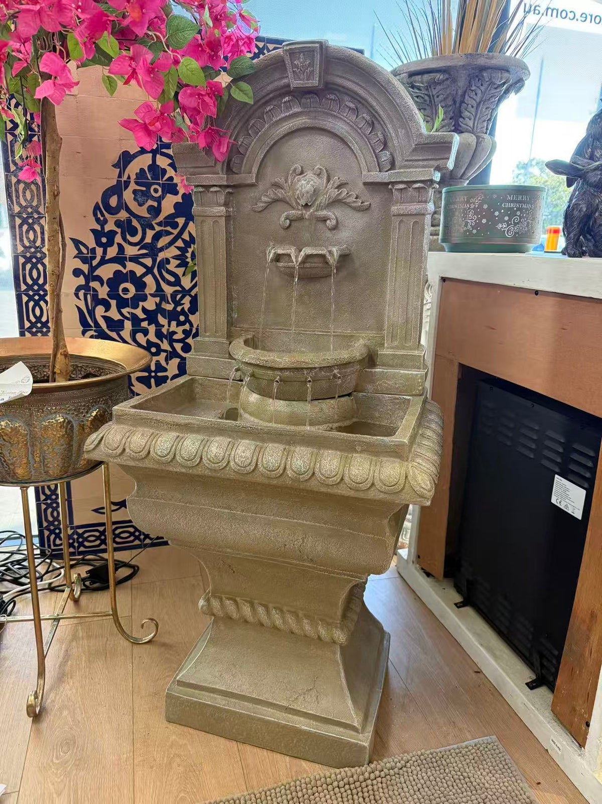 Pared Spanish Al Hambra Architecture Water Feature