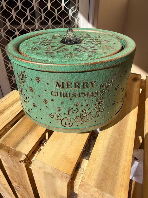 Noel Christmas Metal Table Fountain