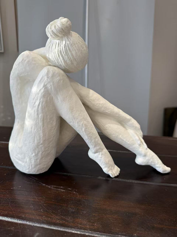 Bellissima Ballerina White Colour Clay Artisan Finish