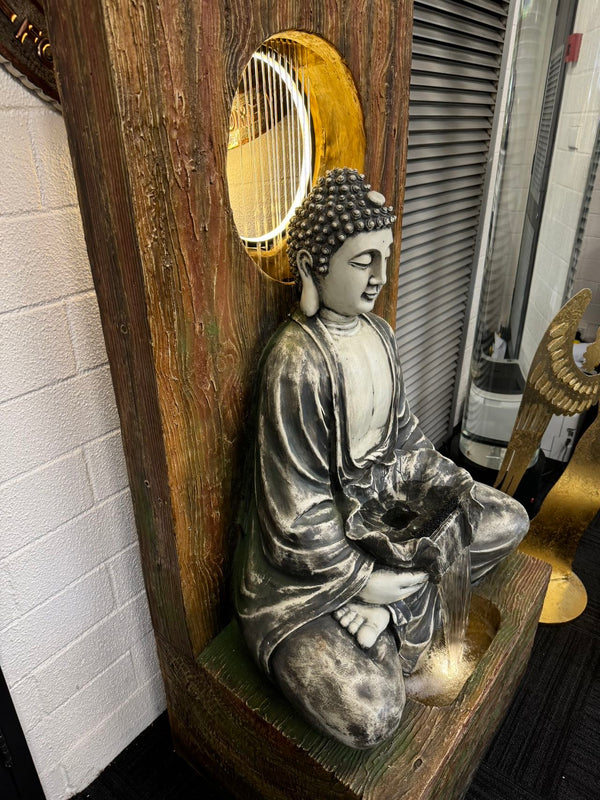 Temple Masterpiece Buddha Water Feature with Rain Effect