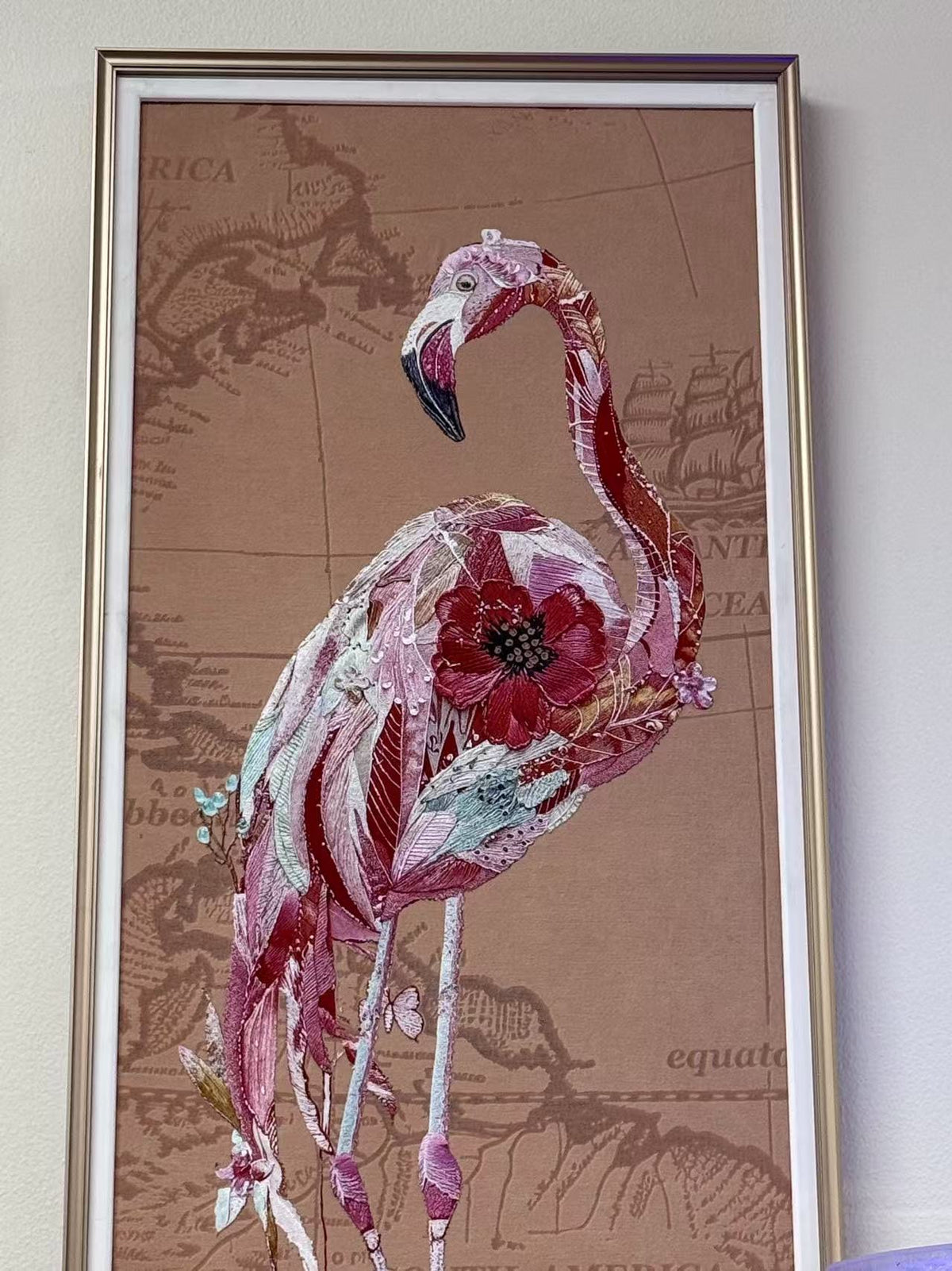 Unique Flamingo Printed Canvass Tapestry Texture Wall Art Marvel Collection March 2025