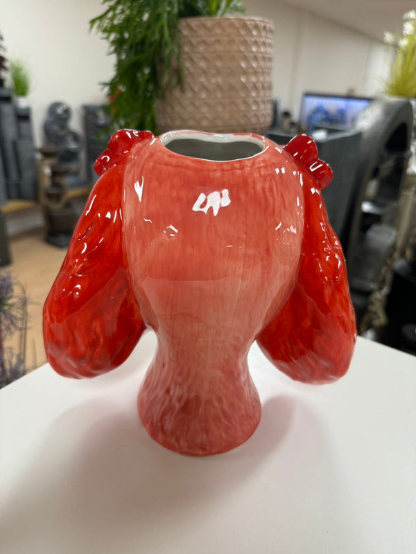 KING CHARLES CAVALLER VASE PINK