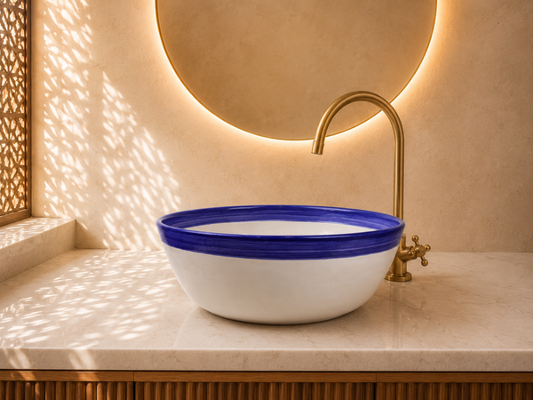 Fès Égée Hand-Glazed Basin