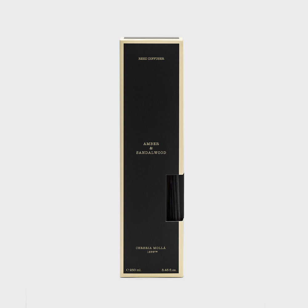 Amber & Sandalwood 250ml Reed Diffuser - Cereria Molla 1899