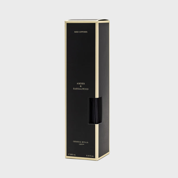 Amber & Sandalwood 250ml Reed Diffuser - Cereria Molla 1899