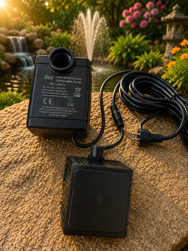 JIER 16W - 1100LPH Submersible Hydroponic AC 12V Submersible Pump