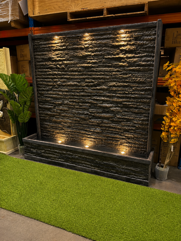 Eden Granite Look Water Wall Outdoor GRC Made Rock Outdoor Fountain