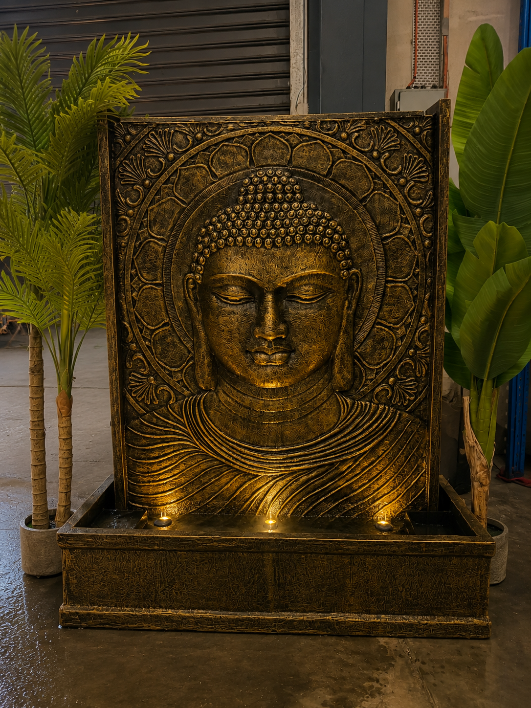 Mulaya Masterpiece Buddha Water Wall with Sublime Colours