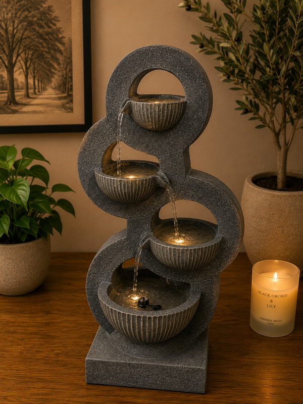BANGSARIA Circles Water Feature Designer Quality Fountain