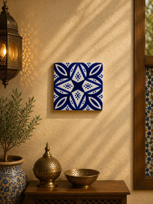 blue and white tiles Hand painted tiles 4"x4" 100% Handmade for Bathroom Remodeling and kitchen Projects works wall, ground and pool