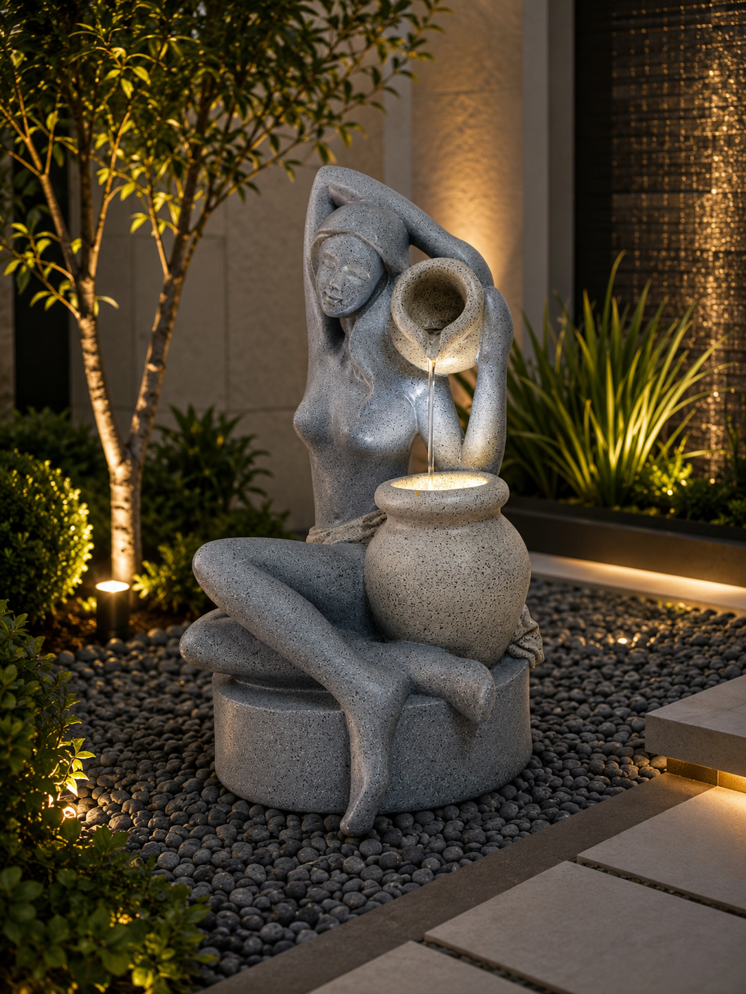 GABANA Abstract Solar Fountain Woman with Jug