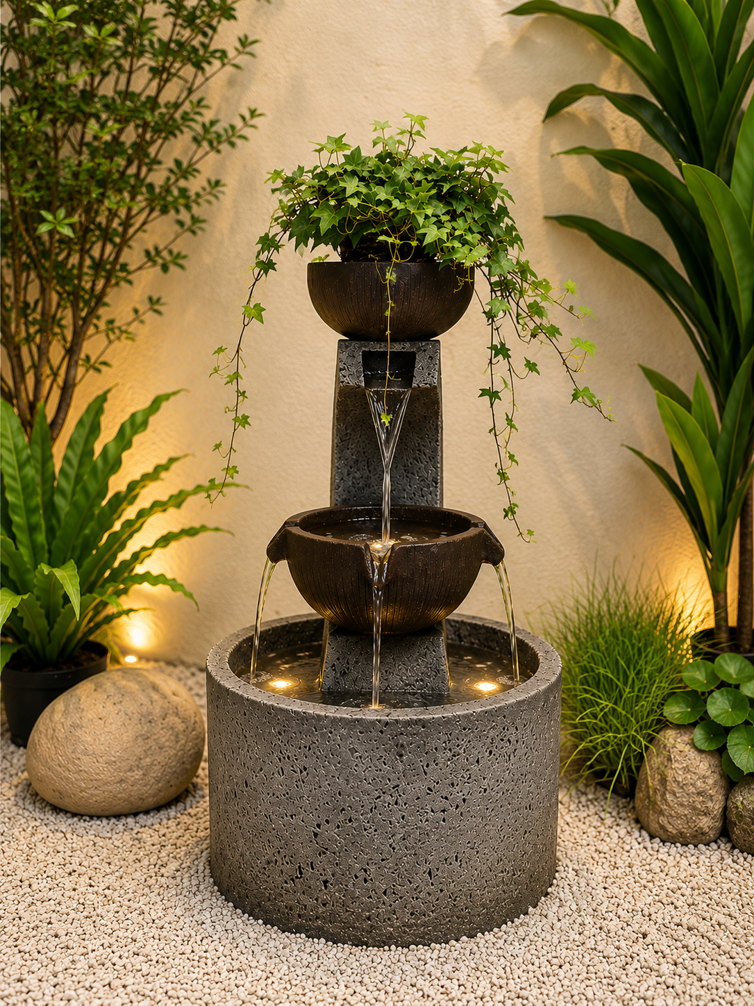 Upendo in-house Design Multi Drop Fountain