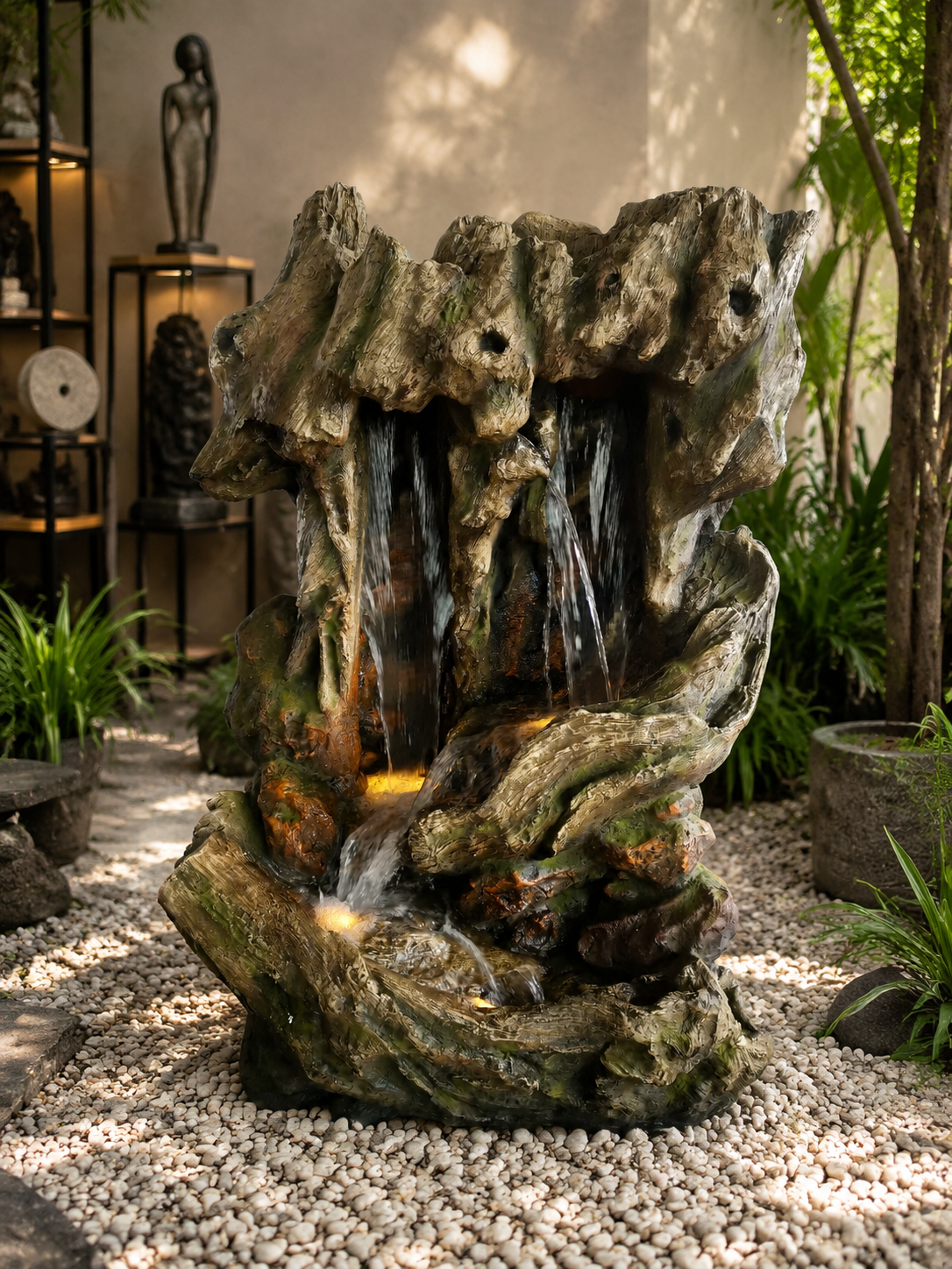 Wallmann Falls Natural Looking Woodland Design Water Feature
