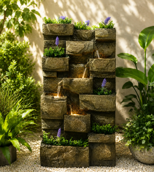 Pueblo Natural Wall Water Feature