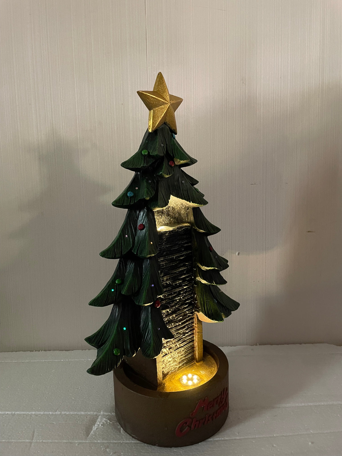Navidad Christmas Tree Water Feature