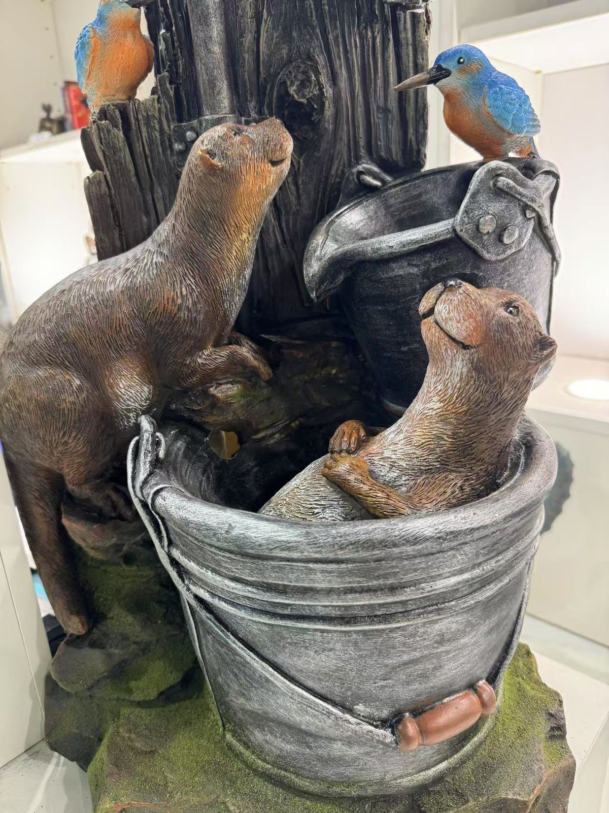 Fiesta Bathing Otters Fountain