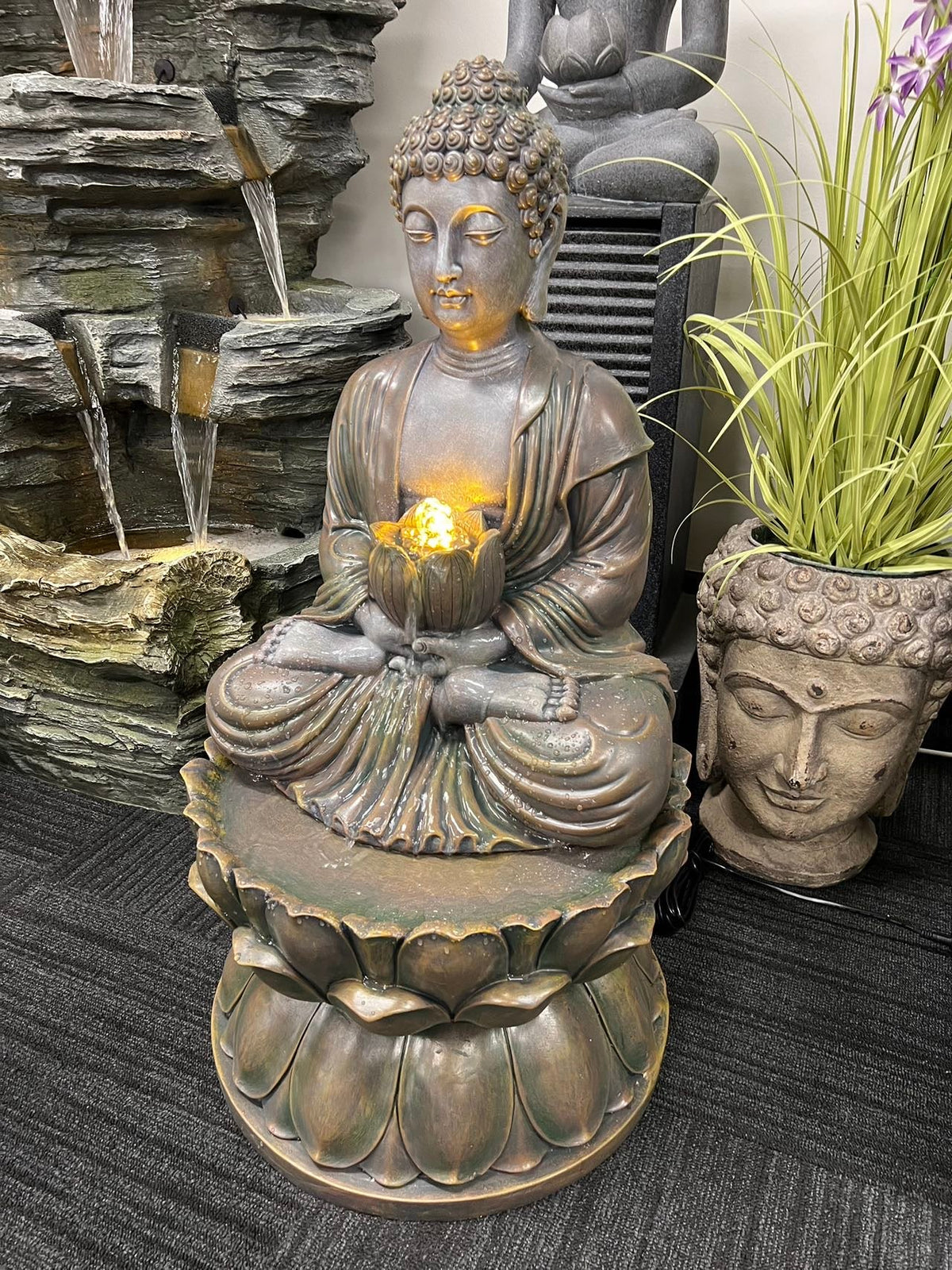 PURPOSE In-house Designed Buddha Fountain NEW 2024 Solar Pump