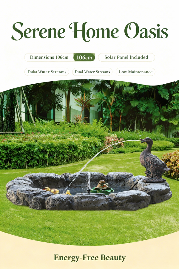 Fountain & Pond Solar Water Feature