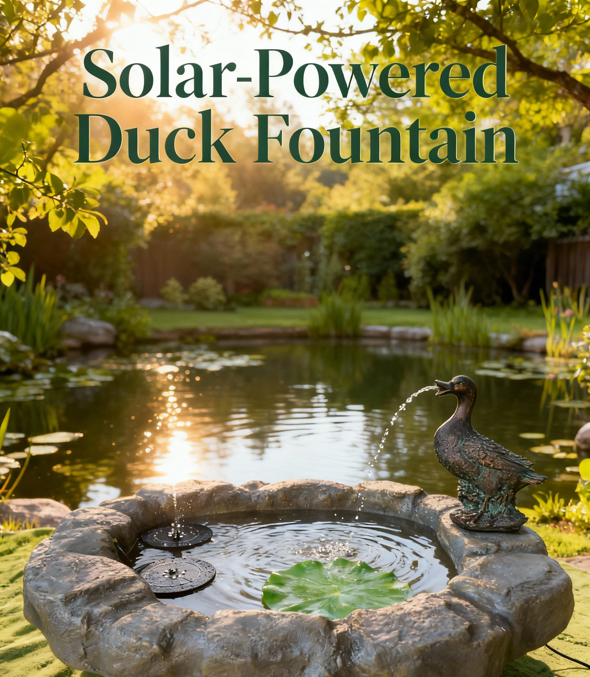 Fountain & Pond Solar Water Feature