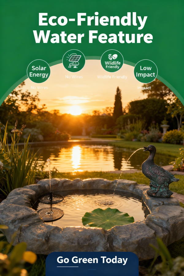 Fountain & Pond Solar Water Feature