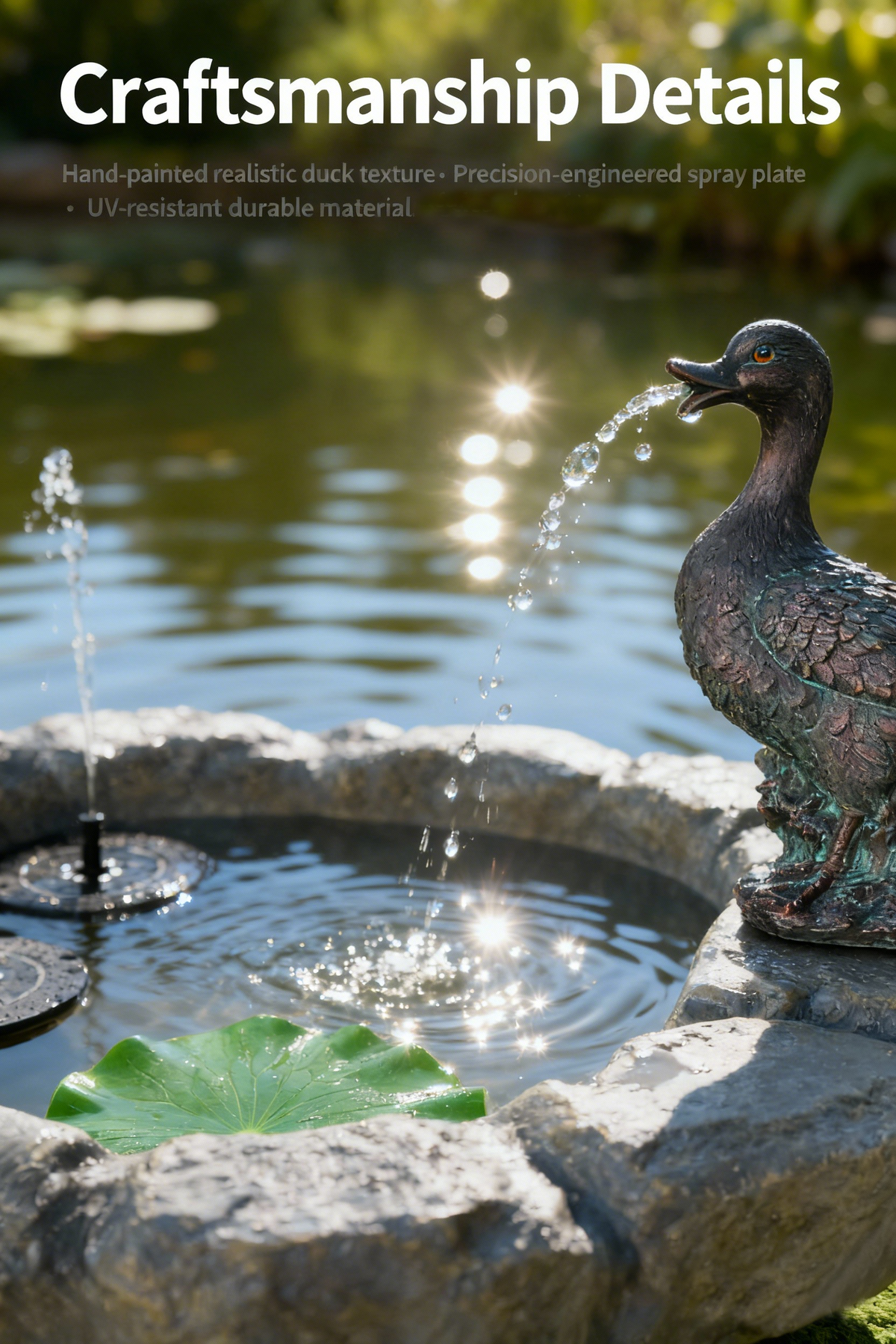 Fountain & Pond Solar Water Feature