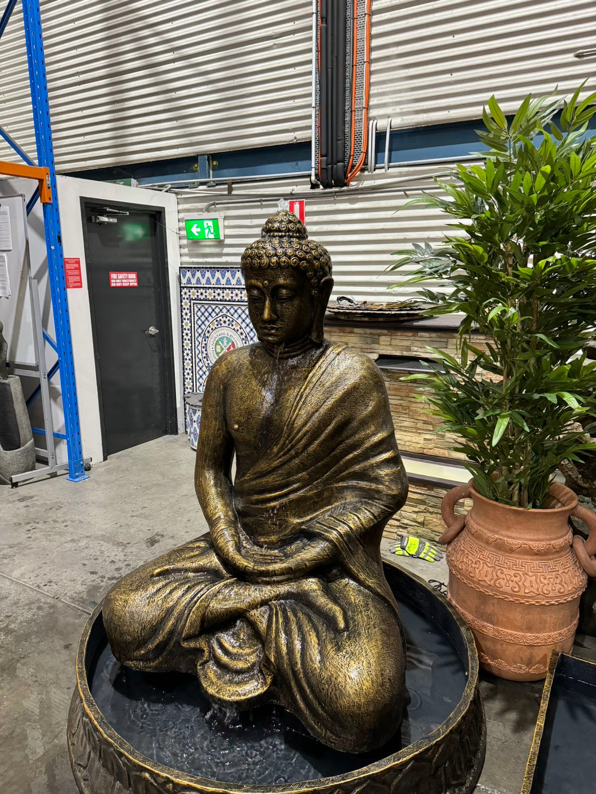 Samsara Masterpiece Buddha Water Feature with Pond Base