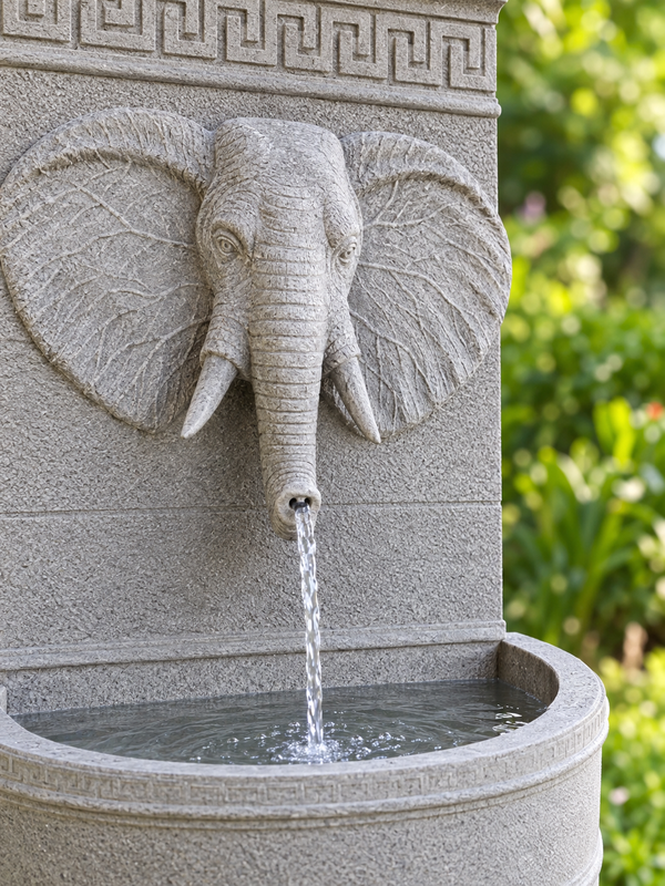 Annibale – Elephant Head Wall Fountain | Fibre Cement | Pump & Lights Included ETA 13 Nov 2026 Sydney