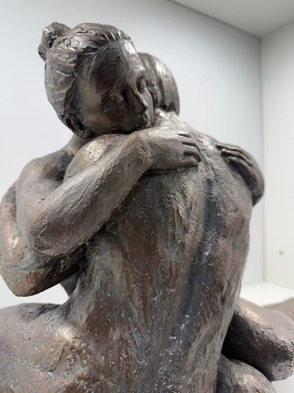 Lovers Cuddling Copper Colour Masterpiece