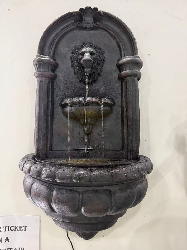 Cadij Lion Wall Hanging Water Feature