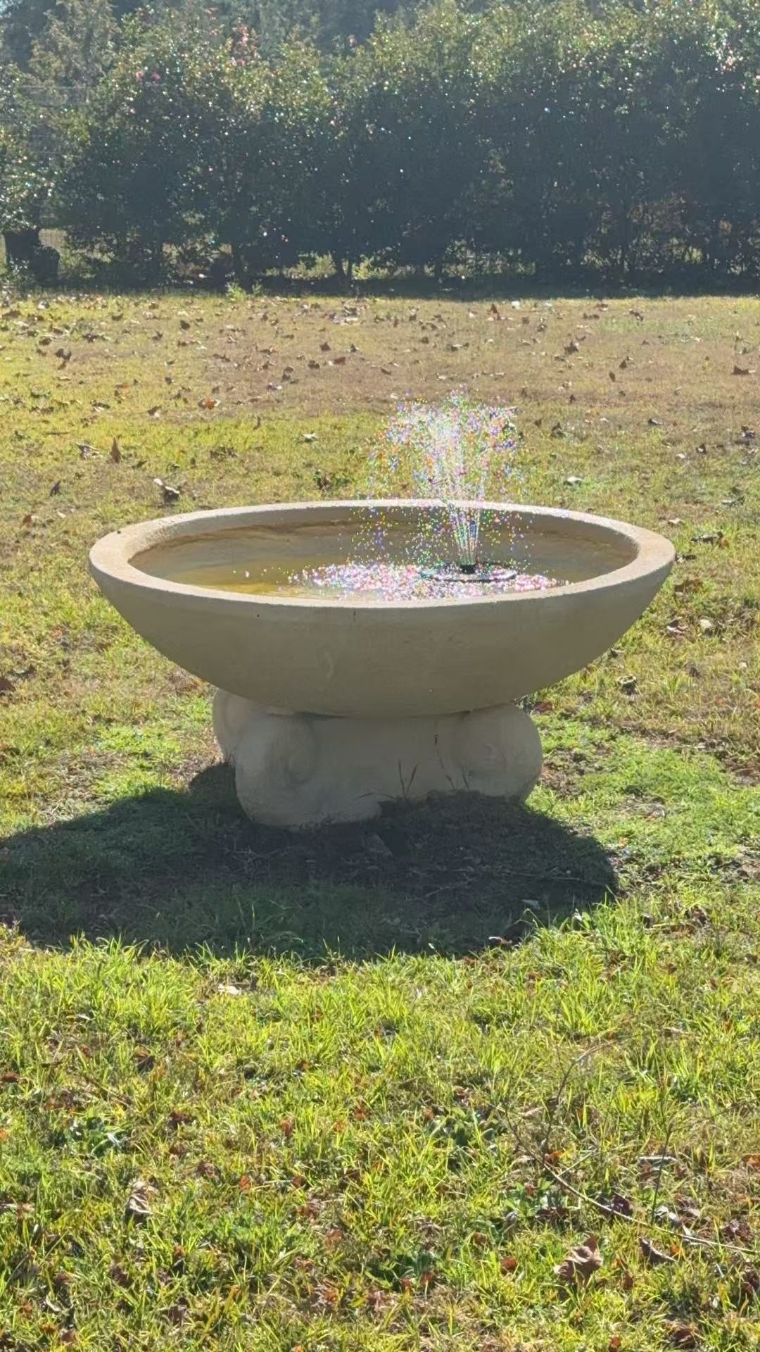 Tesoro Round Fountain 120cm Diameter Largest of Its Kind Outdoor & Indoor Electric or Solar