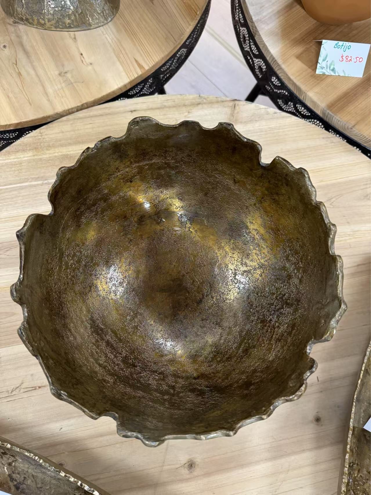 Mariola Vintage Antique Brass Shiny Colour Metal
