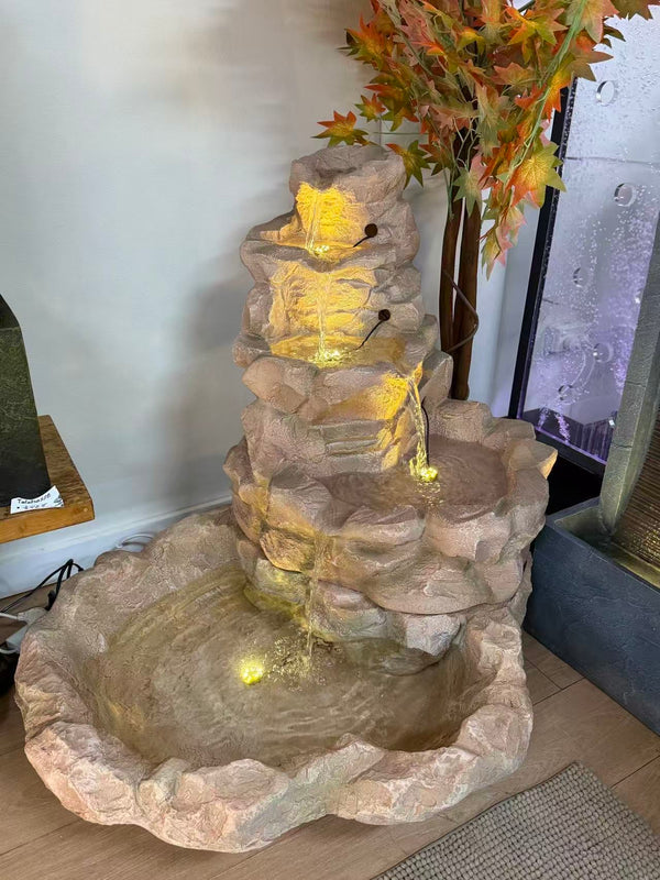 Canyon Rock Falls Fountain Pond