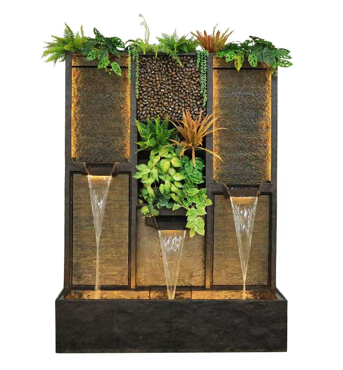 Eden Extra Large Natural Wall Water Feature with Plants 15 August 2026