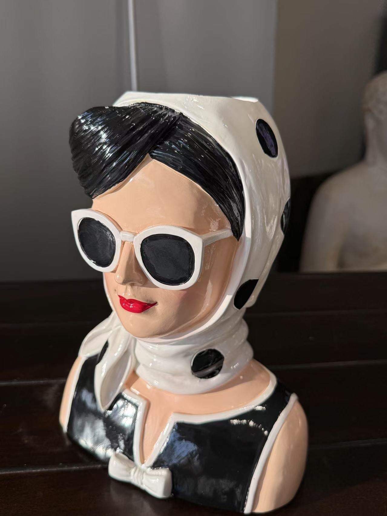 Fashionista Bust Head with Earrings