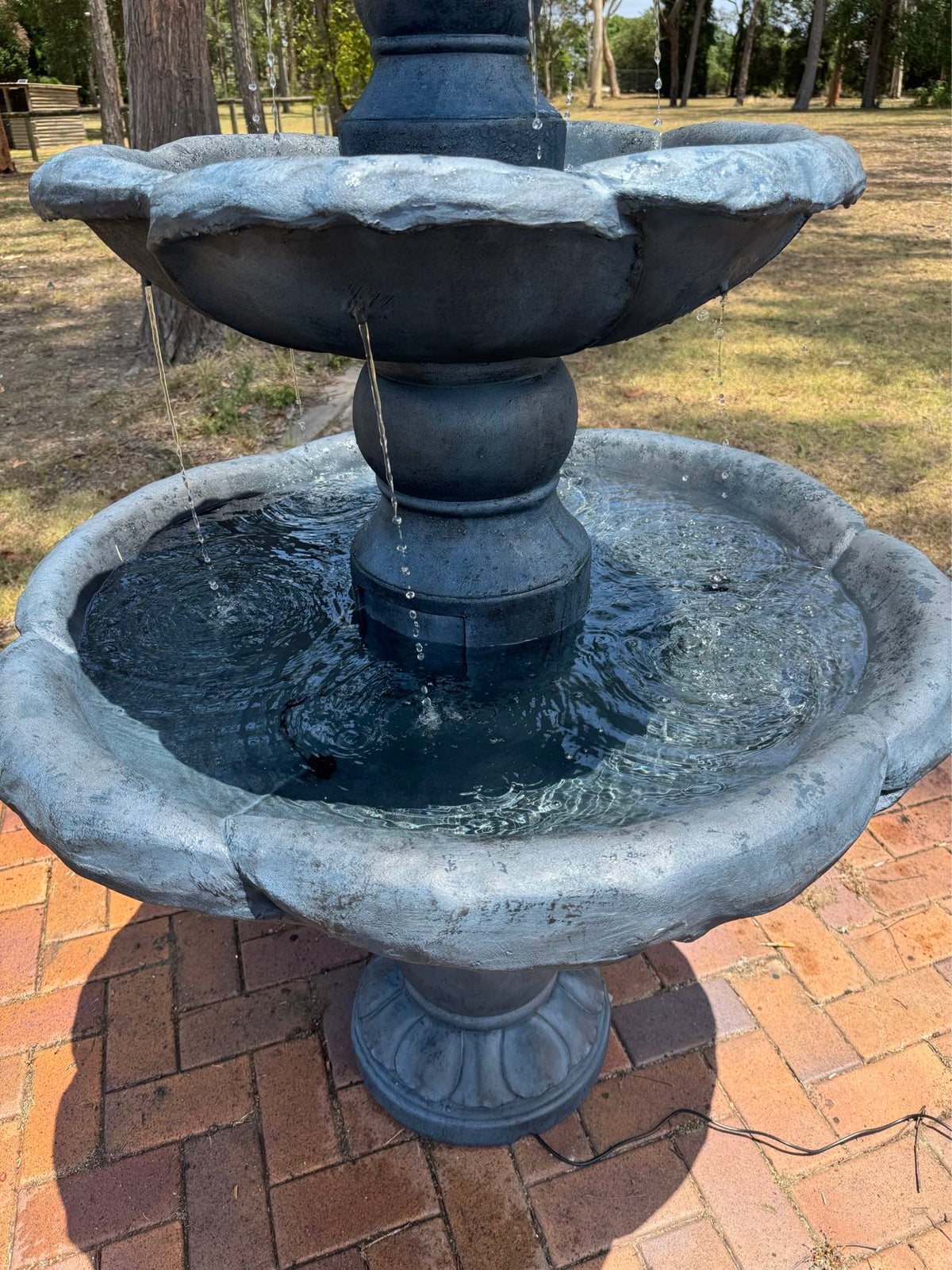 Kasba Copper Effect 4-Tier Solar Water