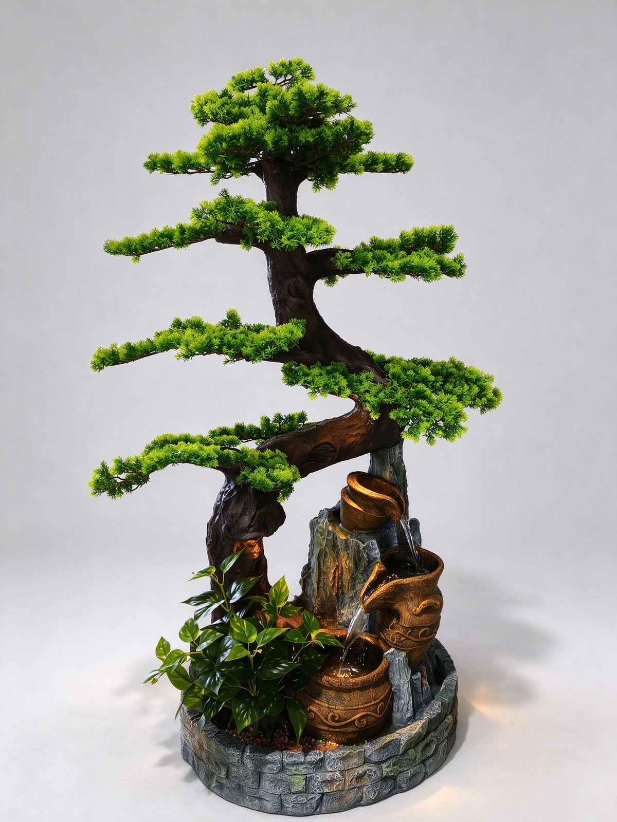Sabina Bonsai Cascade Fountain with LED Lights