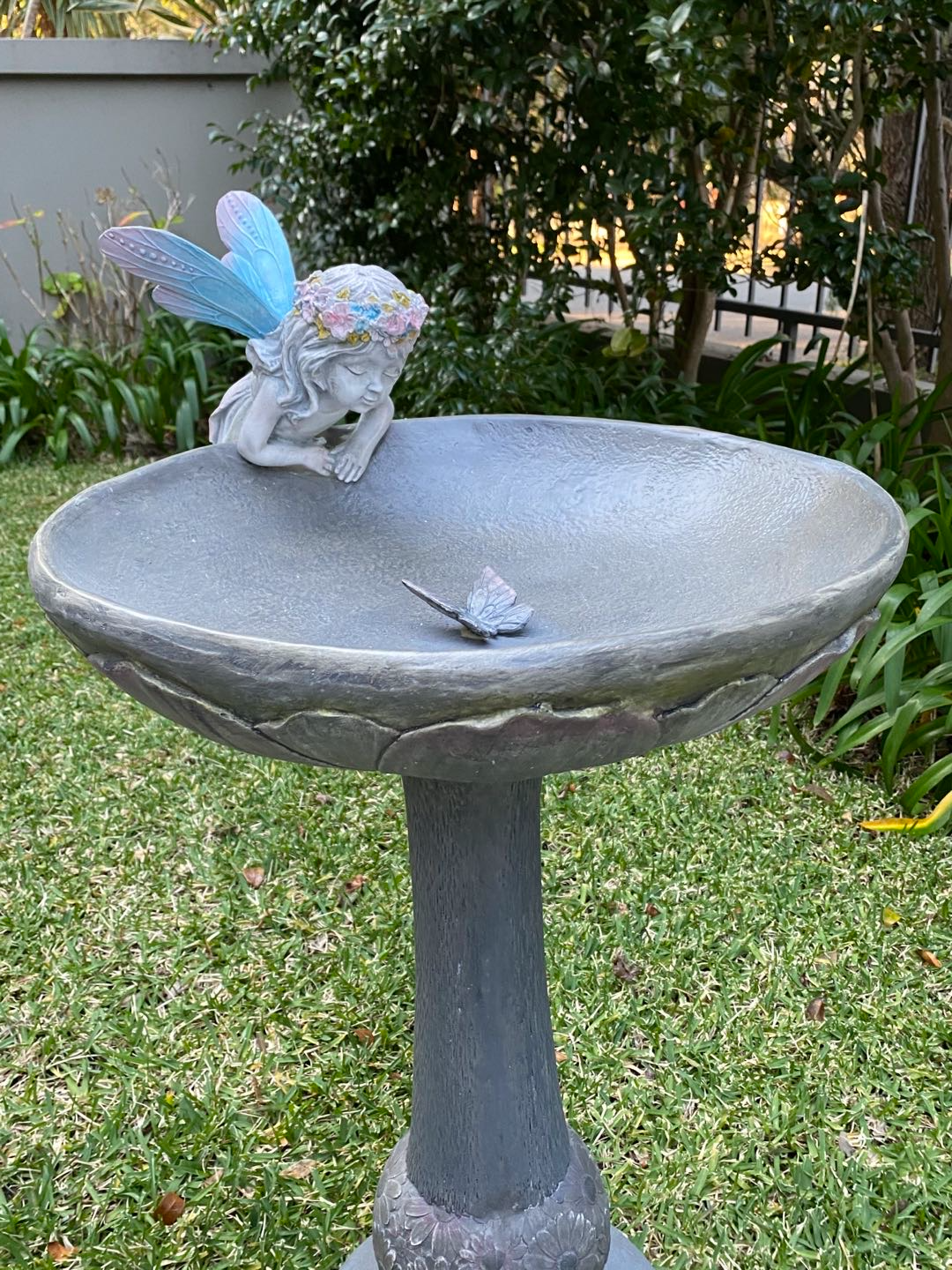 HADA Bird Bath Fairy with Butterfly
