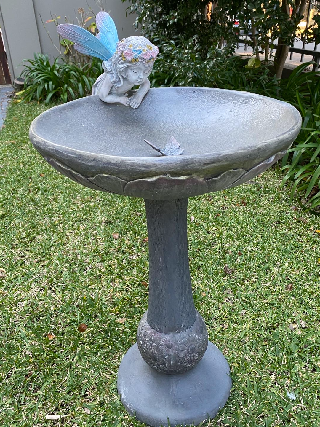 HADA Bird Bath Fairy with Butterfly
