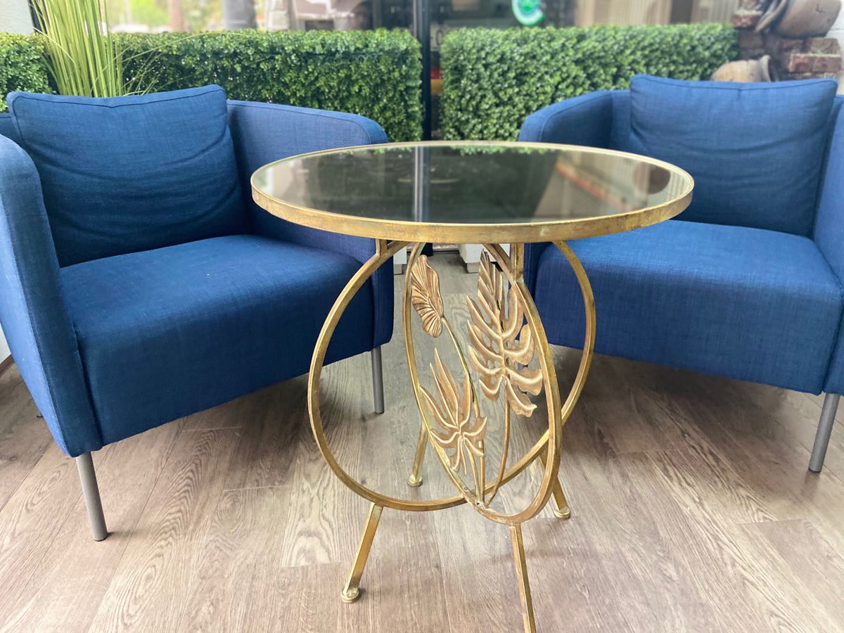Carinosa Metal Leaves Coffee - Afternoon Tea Side Table
