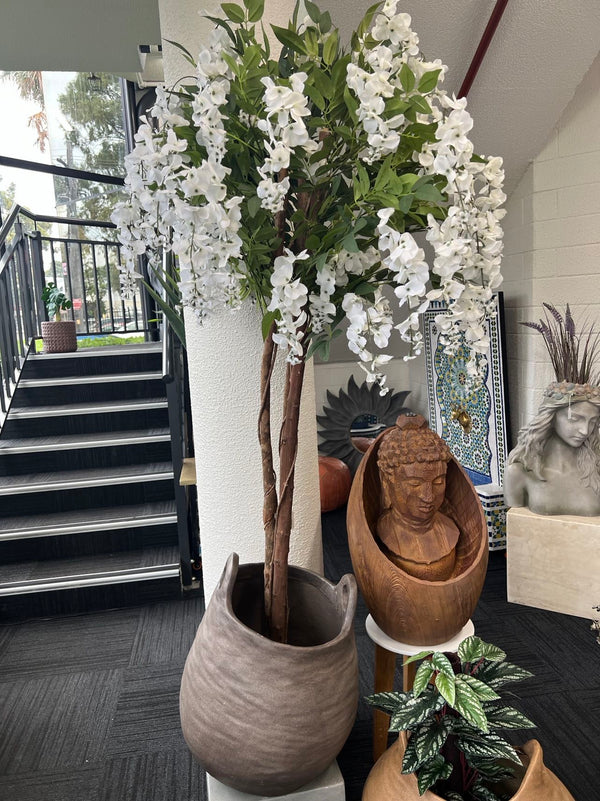 Sahara Basket Planter Outdoor Stone Designer